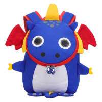 Dohe Mochila Infantil Modelo Dragon Azul - Compartimento con Cierre de Cremalleras - Bolsillo Interior Acolchado - Tirantes Reforzados - Asa Superior - Fabricada en Poliester