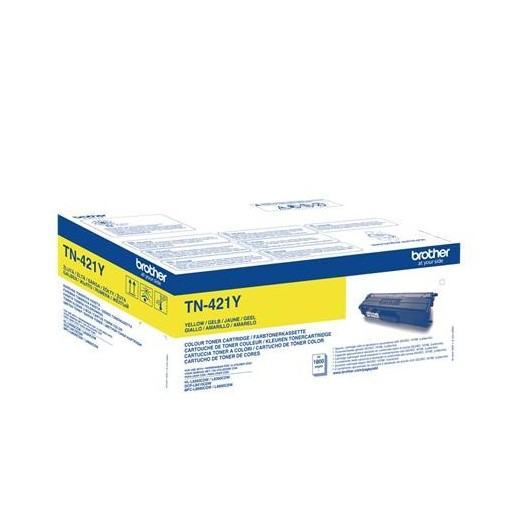 Brother TN421 Amarillo Cartucho de Toner Original - TN421Y