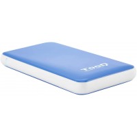 Tooq Carcasa Externa HDD/SDD 2.5 pulgadas hasta 9.5mm SATA USB 3.0/3.1 Gen 1 - Sin Tornillos - Color Azul/Blanco