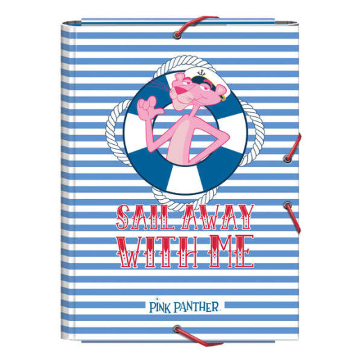 Dohe Carpeta de Carton Forrado con Papel Impreso a Todo Color - con 3 Solapas y Guardas Impresas - Cierre de Goma Elastica Redonda