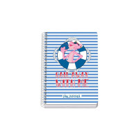 Dohe Cuaderno A5 - Cubierta en Cartulina Contracolada - Impresion a Todo Color - Guardas Impresas - Encuadernado en Espiral Metalico Blanco - 80 Hojas de Papel Offset de 90gr