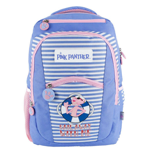 Dohe Mochila Grande Pink Panther - Fabricada en Poliester - Compartimento Acolchado para Portatil - Bolsillos Frontales y Laterales - Tirantes Reforzados y Ajustables - Espalda Acolchada
