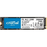 Crucial P2 Disco Duro Solido SSD M2 2TB M2 PCIe Gen3 NVMe