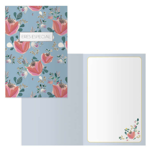 Dohe Pack de 6 Tarjetas de Felicitacion de Cumpleaños - 11.5x17cm - Impresion a Todo Color - Estampaciones con Pelicula de Color - Estampacion en Seco - Papel Offset Blanco de 300gr - Incluye Sobre de Color