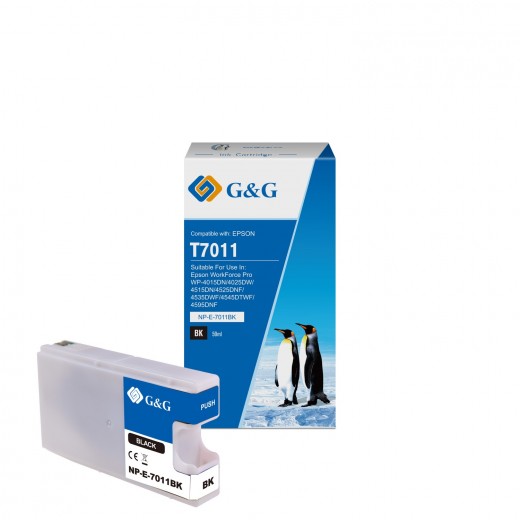 G&G Epson T7011 Negro Cartucho de Tinta Generico - Reemplaza C13T70114010