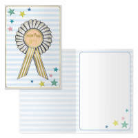 Dohe Pack de 6 Tarjetas de Felicitacion Dia del Padre - 11.5x17cm - Impresion a Todo Color - Estampaciones con Pelicula de Color - Papel Offset Blanco de 300gr - Incluye Sobre de Color