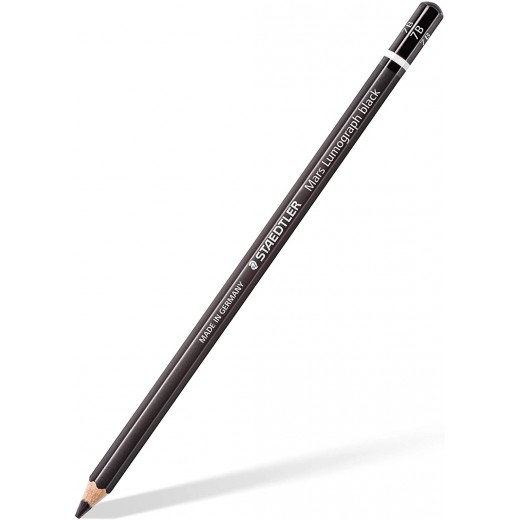 Staedtler Mars Lumograph Black Artist Pencil 100B Lapiz de Grafito - Mina 7B - Resistencia a la Rotura - Madera de Bosques Sost