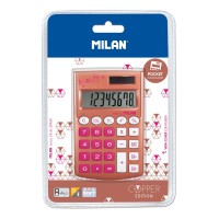 Milan Pocket Copper Calculadora 8 Digitos - Calculadora de Bolsillo - Tacto Suave - 3 Teclas de Memoria y Raiz Cuadrada - Color