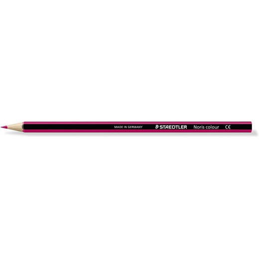 Staedtler Noris Colour 185 Lapiz Hexagonal de Color - Resistencia a la Rotura - Material Wopex - Color Fucsia