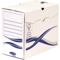 Fellowes Bankers Box Basic Pack de 25 Cajas de Archivo Definitivo A4+ 150mm - Montaje Manual - Carton Reciclado Certificacion F