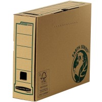 Fellowes Bankers Box Earth Caja de Archivo Definitivo A4 80mm - Montaje Manual - Carton Reciclado Certificacion FSC - Color Mar