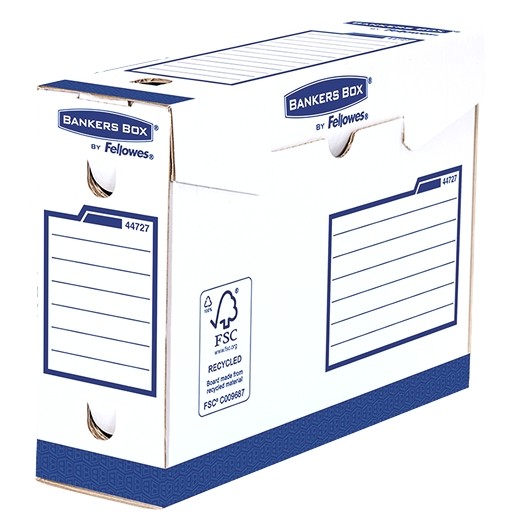 Fellowes Bankers Box Basic Pack de 20 Cajas de Archivo Definitivo A4+ 100mm - Extra Resistente - Montaje Manual - Carton Recicl