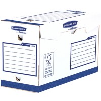Fellowes Bankers Box Basic Pack de 20 Cajas de Archivo Definitivo A4+ 150mm - Extra Resistente - Montaje Manual - Carton Recicl