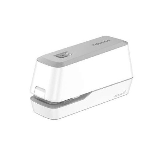 Fellowes LX940 Grapadora Electrica 40 Hojas - Utiliza Grapas del 24/6-26/6 - Protección antibacteriana Microban® - Funcionamiento Silencioso - Base Antideslizante - Color Blanco