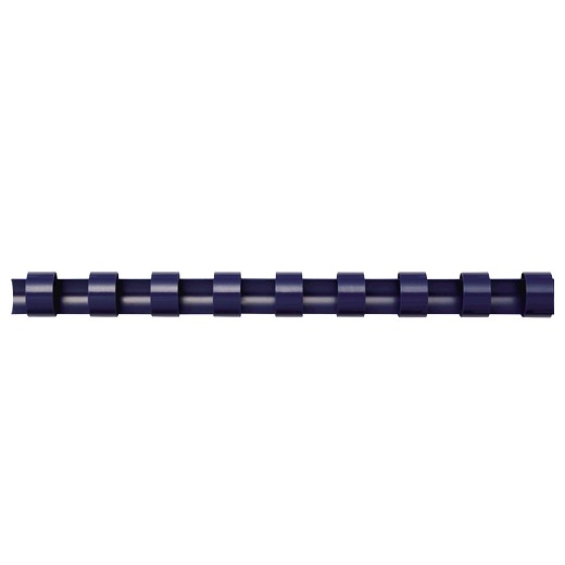 Fellowes Pack de 100 Canutillos de Plastico 8mm - Hasta 40 Hojas - Facil de Utilizar y Flexible - Alta Calidad - Color Azul