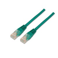 Aisens Cable de Red Latiguillo RJ45 Cat.5e UTP AWG24 - 2.0m - 10/100 Mbit/s - Color Verde