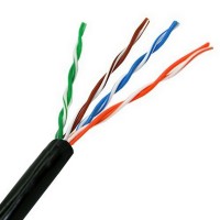 Aisens Cable de Red Exterior Impermeable RJ45 Cat.5e UTP Rigido AWG24 - Bobina de 305m - Resistente a Rayos Ultravioleta para l