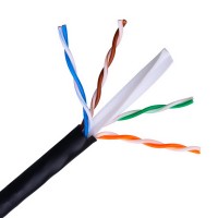 Aisens Cable de Red Exterior Impermeable RJ45 Cat.6 UTP Rigido AWG24 - Bobina de 305m 100% Cobre para la Instalacion - Resisten