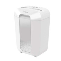 Fellowes LX70 Destructora de Papel Manual Corte en Particulas P-4 - Destruye hasta 11 Hojas - Bloqueo de Seguridad - Capacidad de la Papelera de 18L - Color Blanco