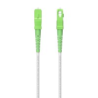 Aisens Cable Fibra Optica Latiguillo G657A2 3.0 9/125 SMF Simplex CPR Dca LSZH - SC/APC-SC/APC - 300m - Color Blanco