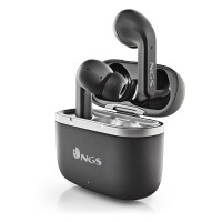 NGS Artica Crown Black Auriculares Intrauditivos Bluetooth 5.1 TWS - Manos Libres - Asistente de Voz - Autonomia hasta 8h - Bas