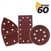 Blim Pack de 9 Lijas con Velcro para Lijadora BL0151 - Grano 60 - 3 Formatos