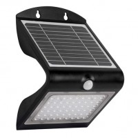 Elbat Aplique Led Solar Doble Iluminacion 4W - 500LM - Luz Fria 6000K - Luz Calidad 3000K - Sensor de Movimiento