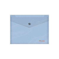 Dohe Sobre Portadocumentos A5 - Cierre de Broche - Polipropileno Translucido 150 Micras - Color Azul