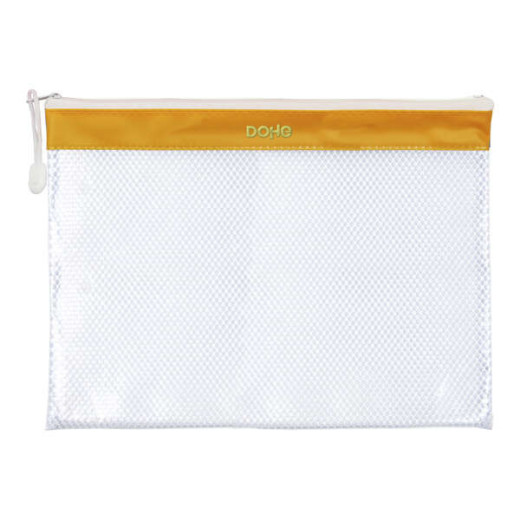 Dohe Bolsa Cremallera PVC - 32x24cm - Ideal para Documentos A4