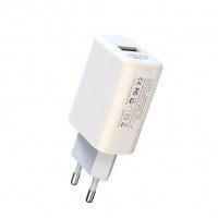 XO L85D Cargador de Corriente USB 18W - Carga Rapida - Proteccion Sobretensiones - Color Blanco