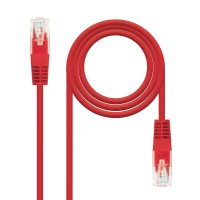 Nanocable Cable Red Latiguillo RJ45 CAT.6 UTP AWG24 - 30 cm - Color Rojo