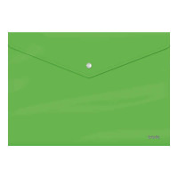 Dohe Sobre Portadocumentos Folio - Cierre de Broche - Polipropileno Cristal Opaco 200 Micras - Color Verde