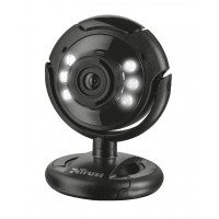 Trust Spotlight Webcam Pro 1280x1024 1.3 Mpx USB 2.0 - Microfono Integrado - Luces LED Regulables - Cable de 1.70m - Color Negr