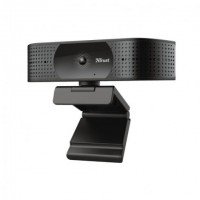 Trust TW350 Webcam UltraHD 4K USB 2.0 - 2 Microfonos Incorporados - Enfoque Automatico - Campo de Vision 74º - Tapa de Privaci