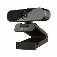 Trust TW200 Webcam FullHD 1080p USB 2.0 - Microfono de Larga Distancia - Enfoque Automatico - Campo de Vision 70º - Tapa de Pr