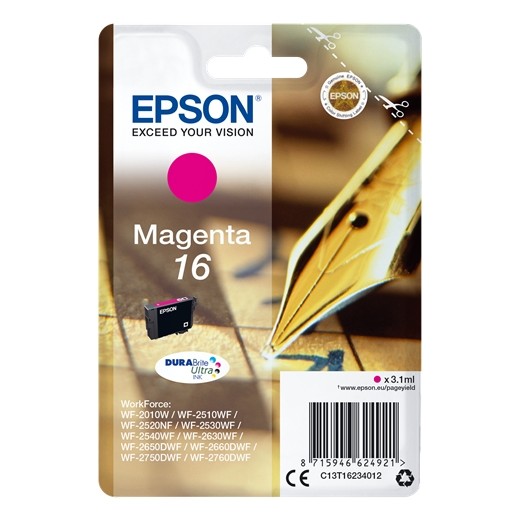 Epson T1623 Magenta Cartucho de Tinta Original - C13T16234012