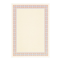 Apli Pack de 70 Hojas de Papel Certificado - Diseño Helico en el Marco - 115gr - Compatible con Impresoras Inkjet