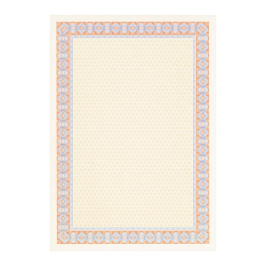 Apli Pack de 70 Hojas de Papel Certificado - Diseño Helico en el Marco - 115gr - Compatible con Impresoras Inkjet