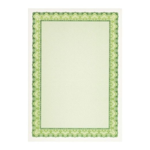 Apli Pack de 70 Hojas de Papel Certificado - Diseño de Concha - 115gr - Compatible con Impresoras Inkjet