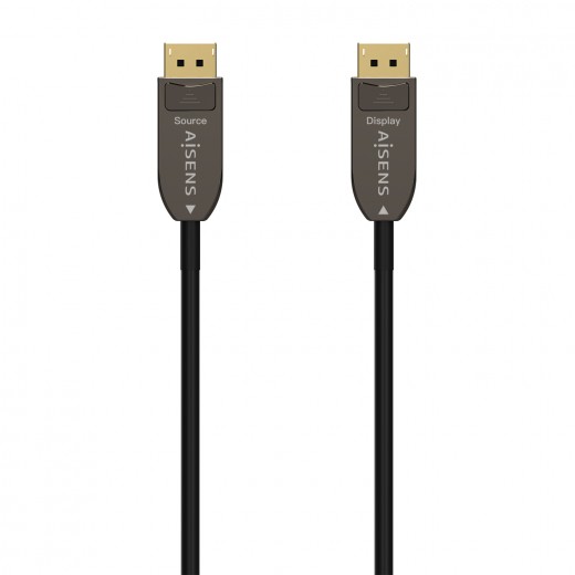 Aisens Cable DisplayPort AOC V1.4 8K@60HZ 4K@120Hz 4:4:4 32.4GBPS - DP/M-DP/M - 15M - Color Negro