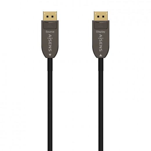 Aisens Cable DisplayPort AOC V1.4 8K@60HZ 4K@120Hz 4:4:4 32.4GBPS - DP/M-DP/M - 30M - Color Negro