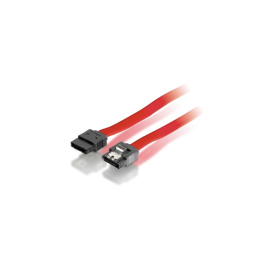 Equip Cable Serial ATA II con Clip de Seguridad - Longitud 1m - Tasa de Transferencia de hasta 3Gb