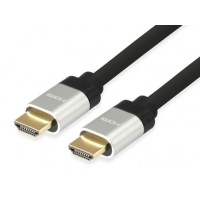 Equip Cable HDMI 2.0 Macho/Macho - Conectores de Aluminio - Soporta 3D y Canal de Retorno de Audio (ARC) - Anchura de Banda de
