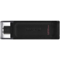 Kingston DataTraveler 70 Memoria USB Tipo C 128GB - USB-C 3.2 Gen 1 - Con Tapa - Color Negro (Pendrive)