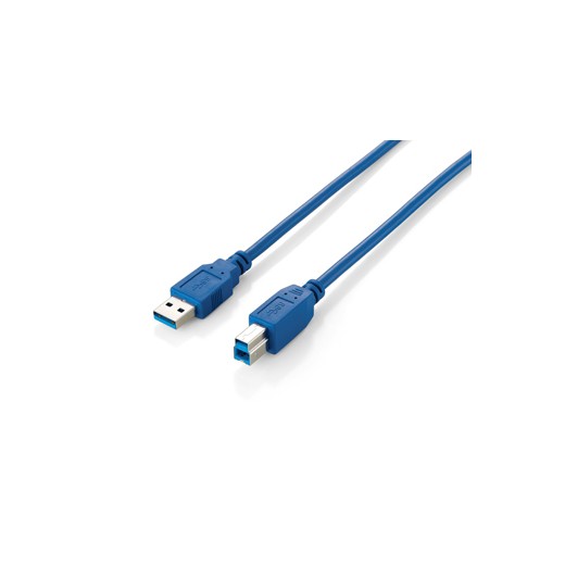Equip Cable USB-A Macho a USB-B Macho 3.0 - Chapado en Niquel - Longitud 1 m.