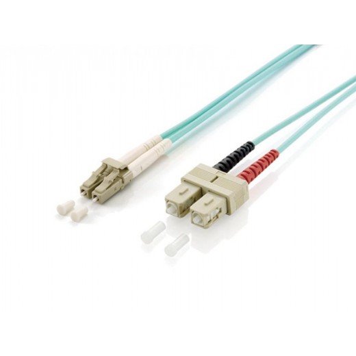 Equip Cable de Conexion de Fibra Optica LC/SC-OM3 20m