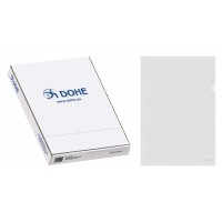 Dohe Caja de 100 Dossiers Uñero Basic - Tamaño Folio - Transparente