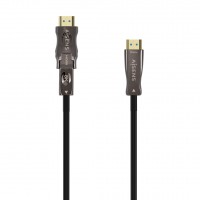 Aisens Cable Hdmi V2.1 AOC Desmontable Ultra Alta Velocidad / Hec 8K@60Hz 4K@120Hz 4:4:4 48Gbps - A/M-D/A/ - 40M - Color Negro