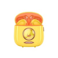 XO Auriculares Bluetooth 5.1 Kids - TWS - Hasta 5 Horas de Musica - Color Amarillo/Naranja