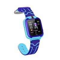 XO Smartwatch para Niños - Pantalla 1.44 pulgadas - Camara Frontal - Correa de Silicona - Carga Magnetica - Color Azul/Lila